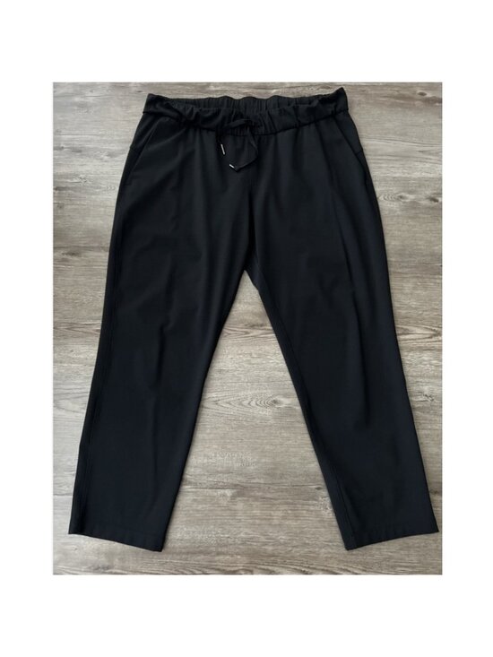 Lululemon Pants - Lululemon On the Fly 7/8 Pant Womens 12 Black Hi Rise Straight Leg